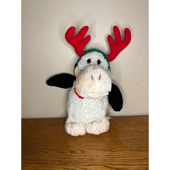 Vintage 1995 Bloom County Opus N' Bill Opus in Antlers Christmas Plush 13 Inch - Picture 1 of 2